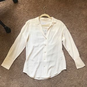 Long sleeve silk equipment blouse